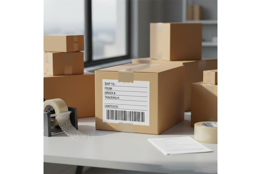 Ảnh: Giấy in nhiệt in đơn hàng rõ nét cho shop online và vận chuyển